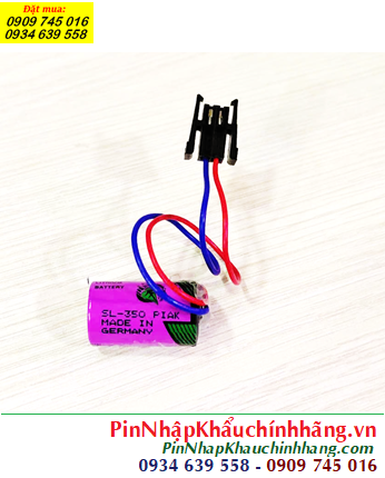 Tadiran SL-350 (Zắc Mitsu), Pin nuôi nguồn PLC Tadiran SL-350 lithium 3.6v 1/2AA 1200mAh chính hãng